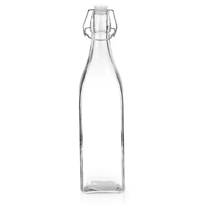 Бутылка "Кристалл" 1,0 л  h=31см, д/горла 2,2 см, бугельная крышка
