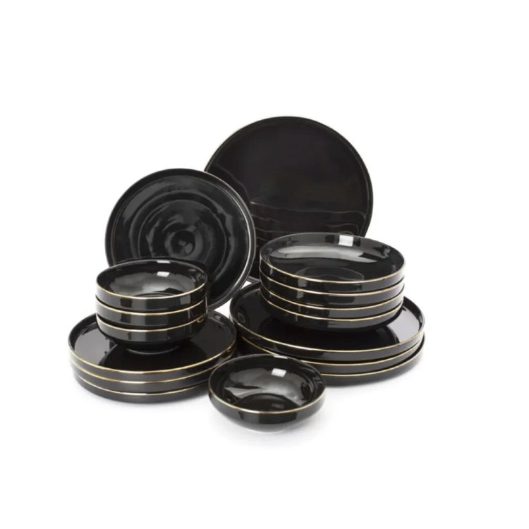BLACK GOLD Набор столовый 16пр (4 персоны) 