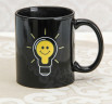 Кружка-хамелеон "Лампочка", 280 мл, черная Кружка-хамелеон "Лампочка", 280 мл, черная