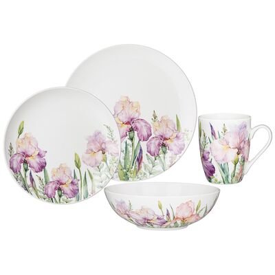 НАБОР ОБЕДЕННЫЙ LEFARD "IRISES" НА 4 ПЕР. 16 ПР.