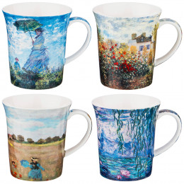 НАБОР ИЗ 4 КРУЖЕК (К. МОНЕ), 420 МЛ В ПОД/УПАКОВКЕ 104-535