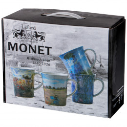 НАБОР ИЗ 4 КРУЖЕК (К. МОНЕ), 420 МЛ В ПОД/УПАКОВКЕ 104-535