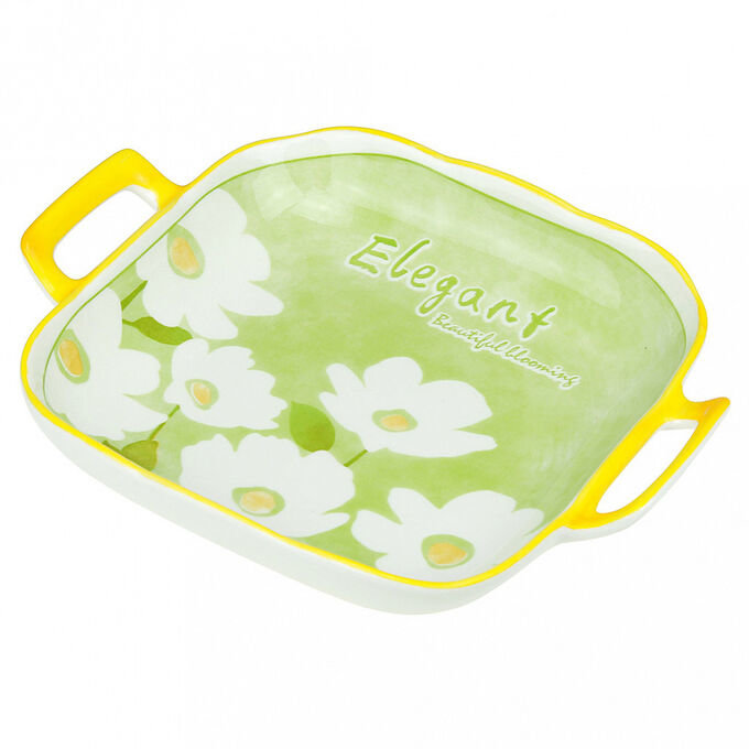 Блюдо 226*180*39 "Лесная фея" фарфор с/ручк