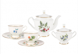 Сервиз чайный 6/14 пр."Цветы и ягоды", форма Айседора