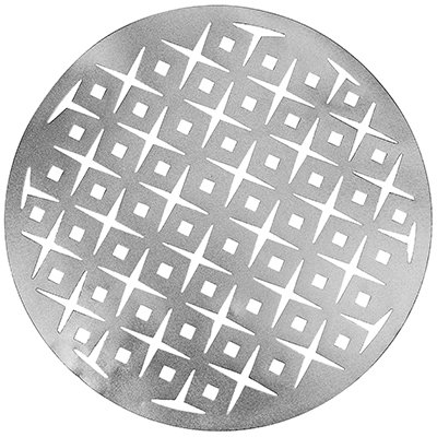 Салфетка декоративная "Геометрия" d=38см ПВХ, серебро