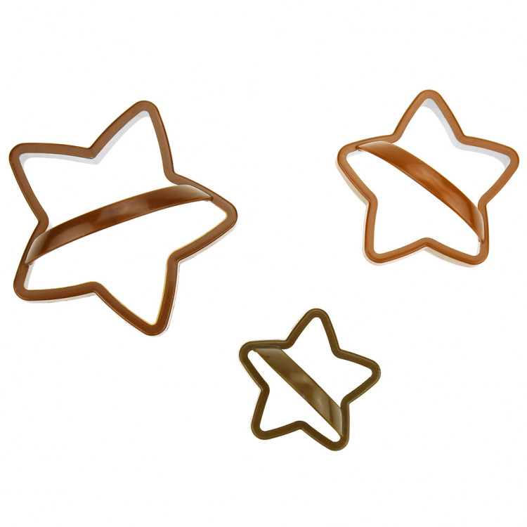 Форма нерж д/печенья "Звезда" набор из 3-х шт.