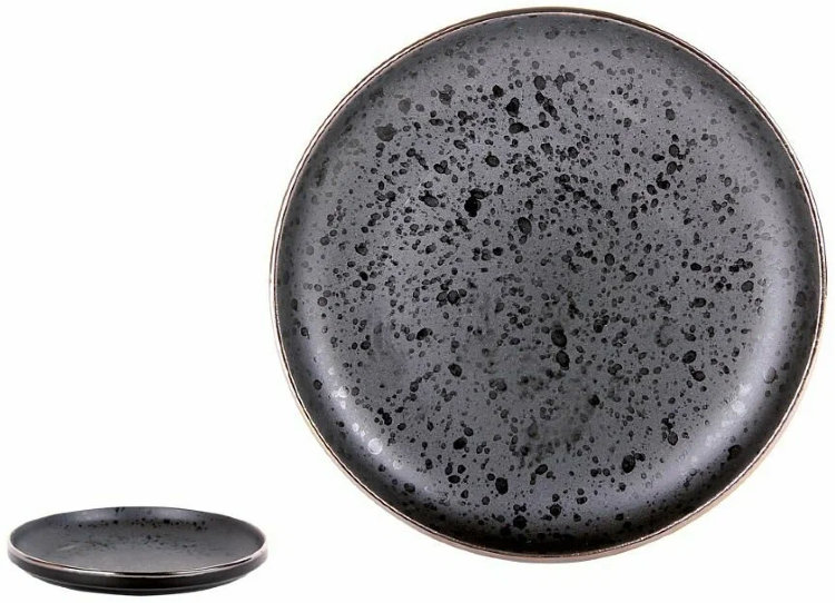 Тарелка десертная 18см Elite black 