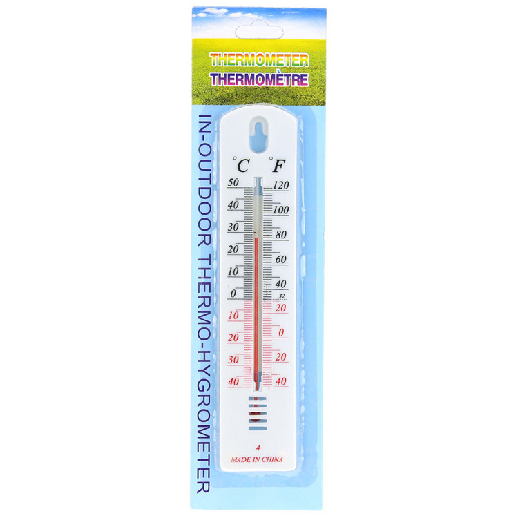 Термометр универсальный +50-40С "Классика" 19,5х4см, пластик, в блистере