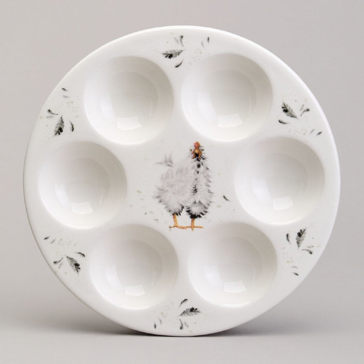 Блюдо на 6 яиц LEFARD "FUNNY HENS" 18*18*2,5см