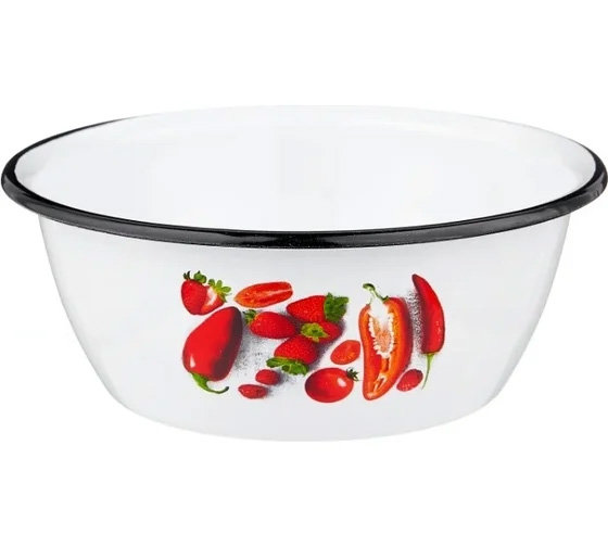 Миска эмалированная 1.5л Паприка APPETITE