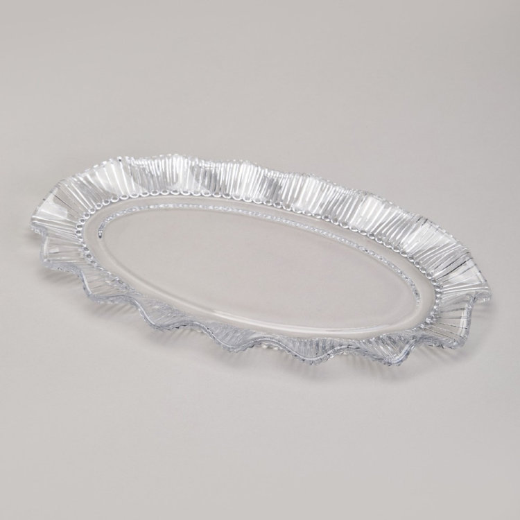 Блюдо сервировочное "CRYSTAL PEARL" 25,5Х16,5см
