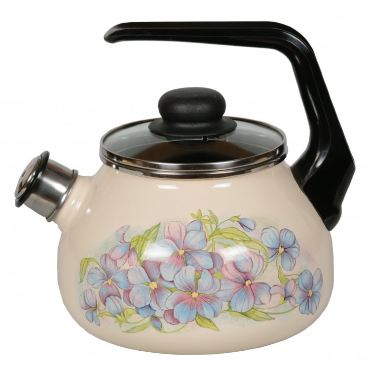 Чайник эм 2,0л со свистком  ФИАЛКА